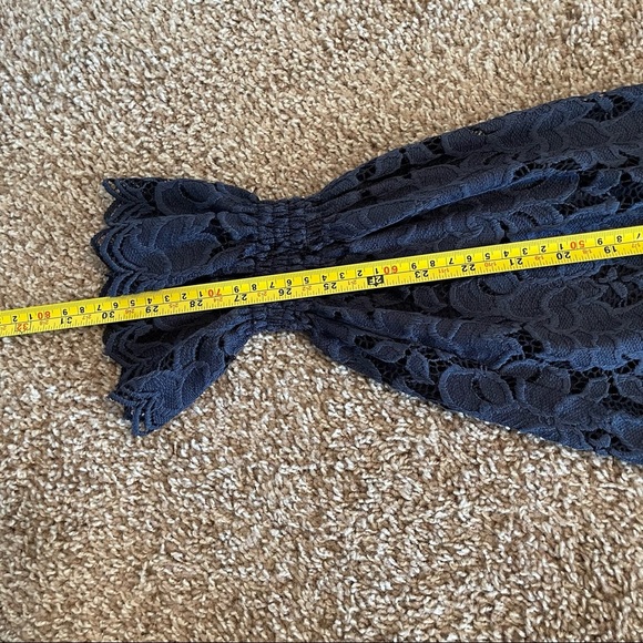 Free People | Olivia Lace Top | Navy | Size Small - Picture 7 of 10